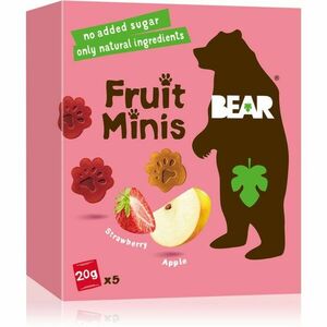 BEAR Fruit Minis Jahoda & Jablko sušené ovocie 5x20 g vyobraziť