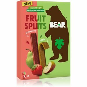 BEAR Fruit Splits Jahoda & Jablko sušené ovocie 5x20 g vyobraziť