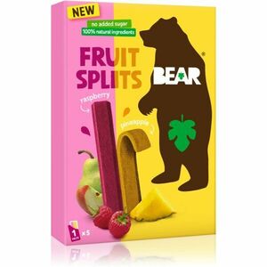 BEAR Fruit Splits Jahoda & Jablko sušené ovocie 5x20 g vyobraziť