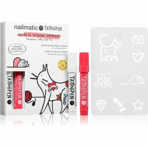 Nailmatic Temporary Tattoo Felt Pen sada 3 y + The Cat (pre deti) vyobraziť