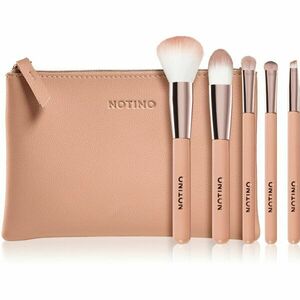 Notino Glamour Collection Travel Brush Set with Pouch cestovná sada štetcov s taštičkou vyobraziť