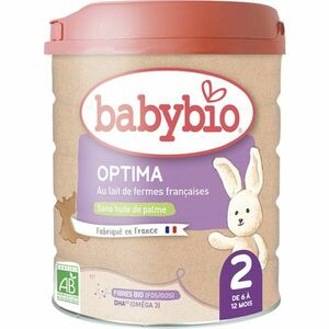 Babybio Optima 2 pokračovacie dojčenské mlieko s probiotikami a prebiotikami 800 g vyobraziť