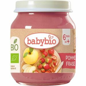 Babybio BIO jablko a jahody ovocný príkrm 130 g vyobraziť