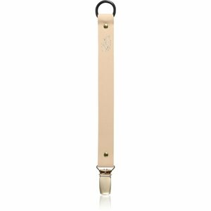 Bjällra of Sweden Pacifier Clip spona na cumlík Beige Faux Leather 1 ks vyobraziť