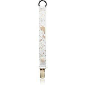 Bjällra of Sweden Pacifier Clip spona na cumlík Grey Golden Collection 1 ks vyobraziť