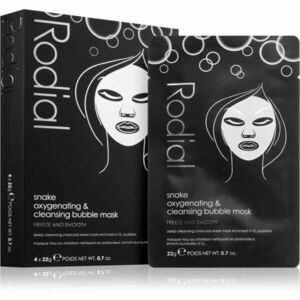 Rodial Snake Oxygenating & Cleansing Bubble Sheet Masks antioxidačná plátienková maska 4 ks vyobraziť