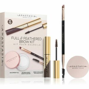 Anastasia Beverly Hills Full & Feathered Brow Kit Mini sada na obočie Medium Brown odtieň vyobraziť