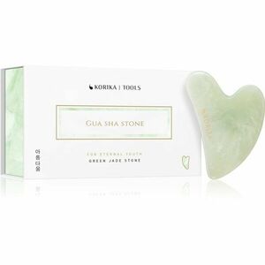 KORIKA Tools Gua Sha Green Jade Stone masážna pomôcka na tvár 1 ks vyobraziť