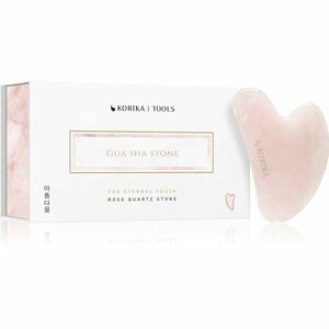 KORIKA Tools Gua Sha Rose Quartz Stone masážna pomôcka na tvár Gua Sha Quartz Pink 1 ks vyobraziť