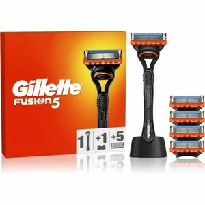 Gillette Fusion5 holiaci strojček so stojančekom + náhradné hlavice 5 ks vyobraziť