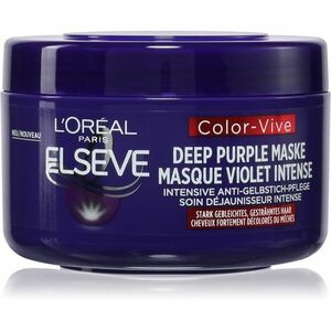 L’Oréal Paris Elseve Color-Vive Purple ošetrujúca maska neutralizujúci žlté tóny 250 ml vyobraziť