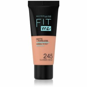 Maybelline Fit Me! Matte+Poreless zmatňujúci make-up pre normálnu až mastnú pleť odtieň 245 Classic Beige 30 ml vyobraziť