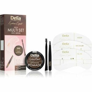 Delia Cosmetics Eyebrow Expert Zest Sada na úpravu obočia odtieň 3.0 Dark Brown 1 ks vyobraziť