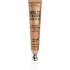 Rimmel Multi-Tasker Wake Me Up make-up a korektor pre rozjasnenie pleti odtieň 65 Rose Honey 20 ml vyobraziť