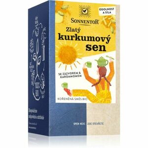 SONNENTOR Golden turmeric dream BIO čaj dvojkomorové vrecúško 18x2 g vyobraziť