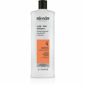 Nioxin System 4 Scalp + Hair Shampoo jemný šampón pre farbené a poškodené vlasy 1000 ml vyobraziť