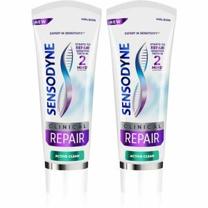 Sensodyne Clinical Repair Active Clean zubná pasta 2x75 ml vyobraziť