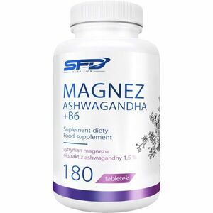 SFD Nutrition Magnesium + Ashwagandha + B6 podpora psychickej pohody 180 tbl vyobraziť