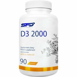 SFD Nutrition D3 2000 IU tablety na podporu imunitného systému a pre normálny stav zubov 90 tbl vyobraziť