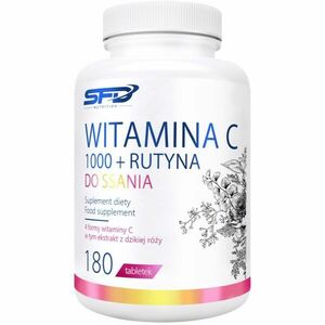 SFD Nutrition Vitamin C 1000 + Rutin tablety na cmúľanie na podporu imunitného systému, pre krásnu pleť, nechty a normálny stav zubov 180 tbl vyobraziť