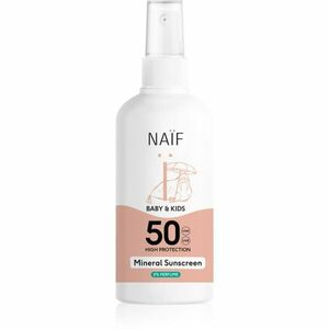 Naif Baby & Kids Mineral Sunscreen SPF 50 0 % Perfume ochranný sprej na opaľovanie 100 ml vyobraziť