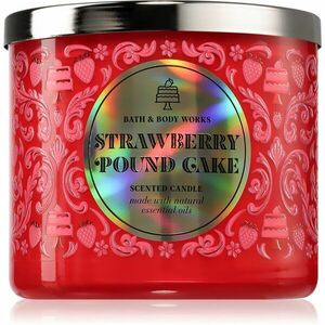 Bath & Body Works Strawberry Pound Cake vonná sviečka 411 g vyobraziť