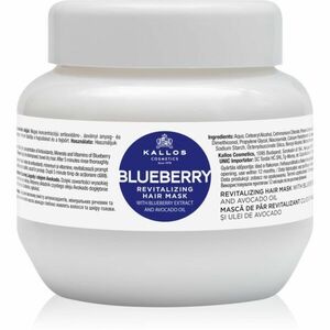 Kallos KJMN Professional Blueberry revitalizačná maska pre suché, poškodené, chemicky ošetrené vlasy 275 ml vyobraziť