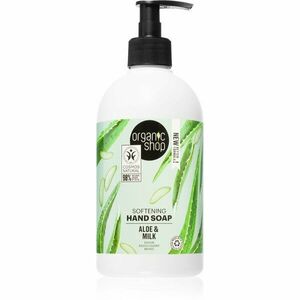 Organic Shop Organic Aloe & Milk Ošetrujúce tekuté mydlo na ruky 500 ml vyobraziť