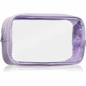 Notino Travel Collection Cosmetic bag transparentná kozmetická taštička M Purple 24x12, 5x5 cm 1 ks vyobraziť