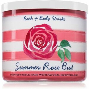 Bath & Body Works Summer Rose Bud vonná sviečka 411 g vyobraziť