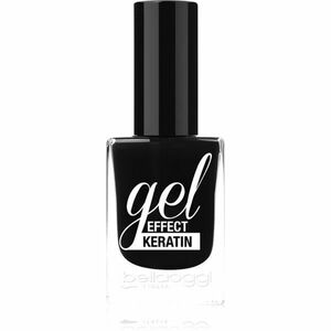 bellaoggi Gel Effect Keratin Nail Polish lak na nechty odtieň Black To Gold 10 ml vyobraziť