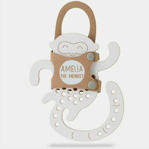 Milin Big Wooden Lacing Toy Monkey Amelia aktivity hračka 20 cm x 17, 5 cm x 0, 7 cm 1 ks vyobraziť