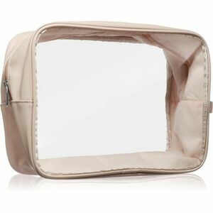 Notino Travel Collection Cosmetic bag transparentná kozmetická taštička XL Beige 27, 5x20x12, 5 cm 1 ks vyobraziť