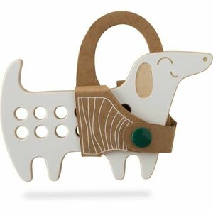 Milin Small Wooden Lacing Toy Daschund aktivity hračka 8 cm x 13 cm x 0, 7 cm 1 ks vyobraziť