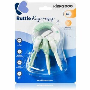 Kikkaboo Rattle Keychain hrkálka 3 m+ Mint 1 ks vyobraziť