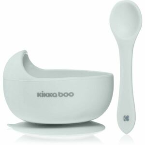 Kikkaboo Silicone Bowl with Spoon silikónová miska s lyžičkou 4 m+ Blue 2 ks vyobraziť