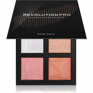 Revolution PRO 4K Highlighter Palette paleta rozjasňovačov odtieň Rose Gold 4 x 4 g vyobraziť