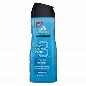 Adidas 3 After Sport sprchový gél pre mužov 400 ml vyobraziť