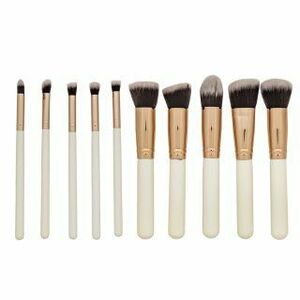 MIMO Makeup Brush Set Kabuki White 10 Pcs sada štetcov vyobraziť