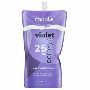 Fanola No Yellow Color Violet Peroxyde vyvíjacia emulzia pre neutralizáciu žltých tónov 7% 25 Vol. 1000 ml vyobraziť