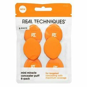 Real Techniques Mini Miracle Concealer Puff 6 Pack hubka na make-up vyobraziť