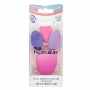 Real Techniques Sunrise To Sunset Miracle Complexion Sponge + 3 Minis Set hubka na make-up vyobraziť