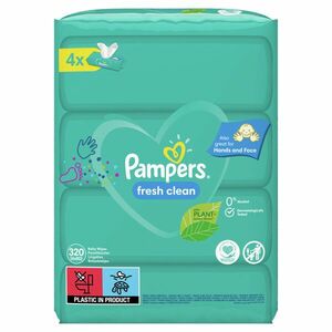 PAMPERS Wipes Fresh clean Vlhčené utierky 4 x 80 ks vyobraziť