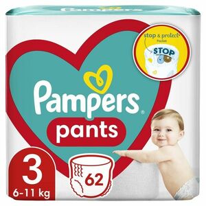 PAMPERS Pants Nohavičky plienkové jednorazové 3 (6-11 kg) JUMBO PACK 62 ks vyobraziť