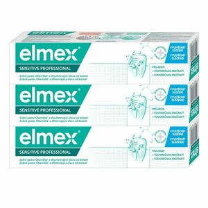 ELMEX Sensitive Professional Gentle Whitening zubná pasta pre citlivé zuby 3 x 75 ml vyobraziť