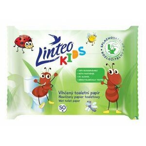 LINTEO Kids Zvlhčený toaletný papier splachovateľný 50 ks vyobraziť