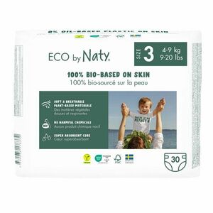 ECO BY NATY Plienky jednorázové 3 Midi 4-9 kg 30 ks vyobraziť