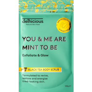 DELHICIOUS Black Tea Body Scrub Mint 100 g vyobraziť