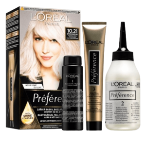 L'ORÉAL PARIS Permanentná farba na vlasy Préférence 10.21 Štokholm Veľmi svetlá perlová blond 174 ml vyobraziť