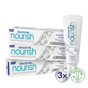 SENSODYNE Zubná pasta Nourish Gently Soothing Whitening 3 x 75 ml vyobraziť